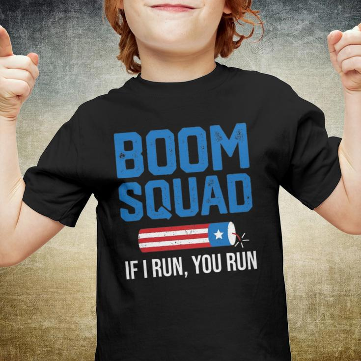 Fourth Of July 4Th July Fireworks Boom Patriotic American Youth T-shirt