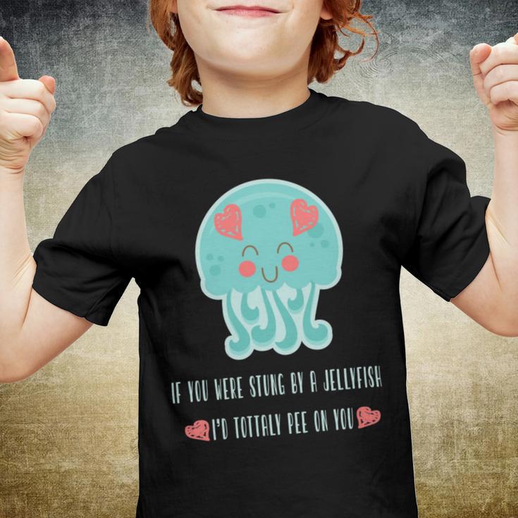 Funny Jellyfish Sting Valentines Day Gift For Love Youth T-shirt