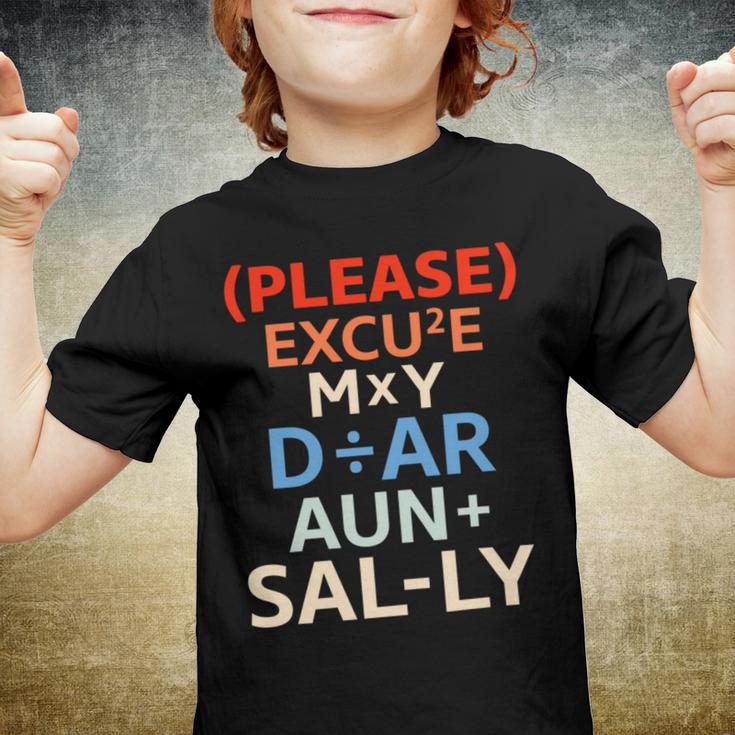 Funny Please Excuse My Dear Aunt Sally Lovers Math Youth T-shirt