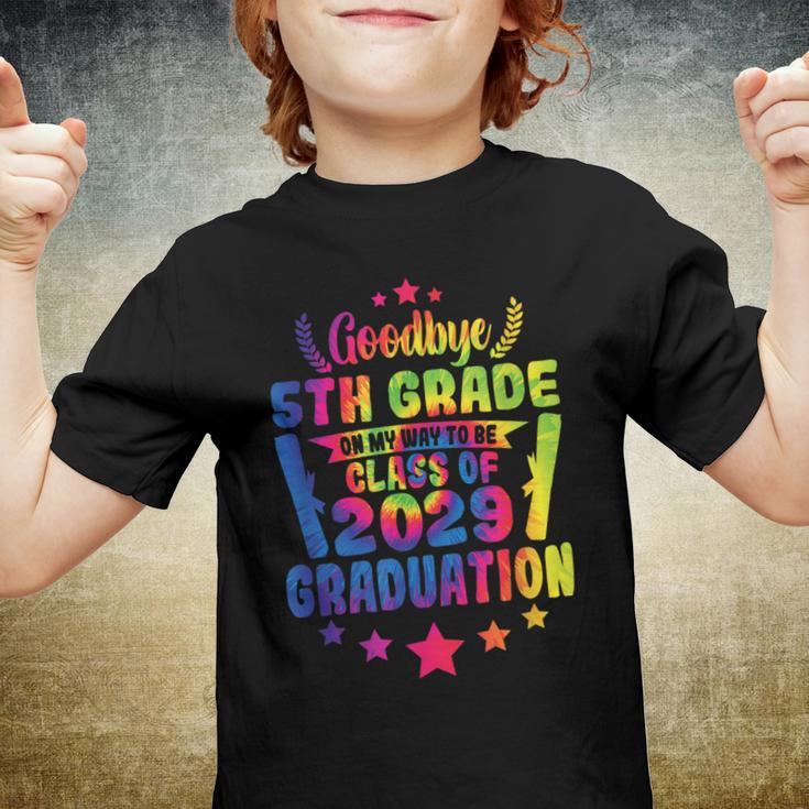 Goodbye 5Th Grade Class Of 2029 Graduate 5Th Grade Tie Dye Youth T-shirt