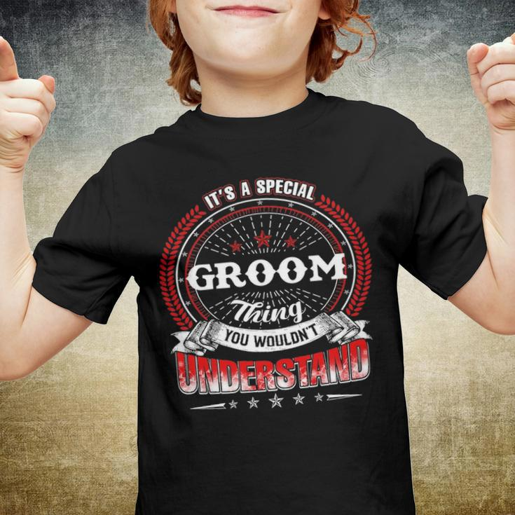 Groom Shirt Family Crest GroomShirt Groom Clothing Groom Tshirt Groom Tshirt Gifts For The Groom Youth T-shirt