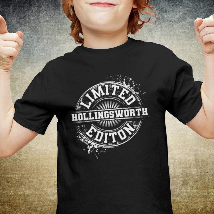 Hollingsworth Funny Surname Family Tree Reunion Youth T-shirt