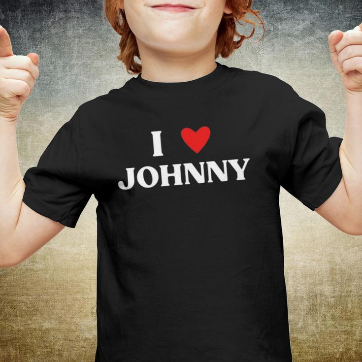 I Heart Johnny Red Heart Youth T-shirt