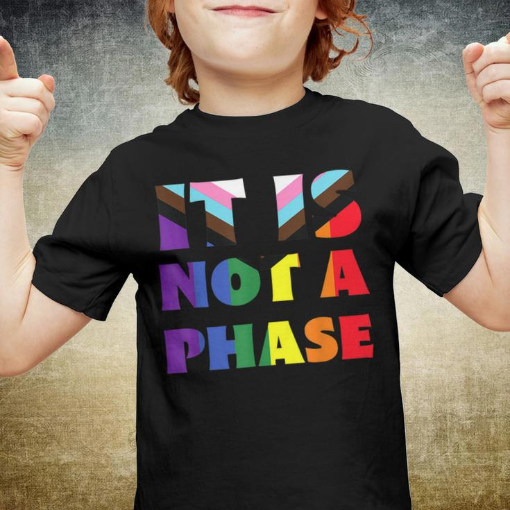 Its Not A Phase Lgbtqia Rainbow Flag Gay Pride Ally Youth T-shirt