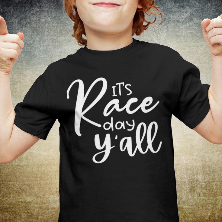 Its Race Day Yall Car Racing Funny Race Day Youth T-shirt