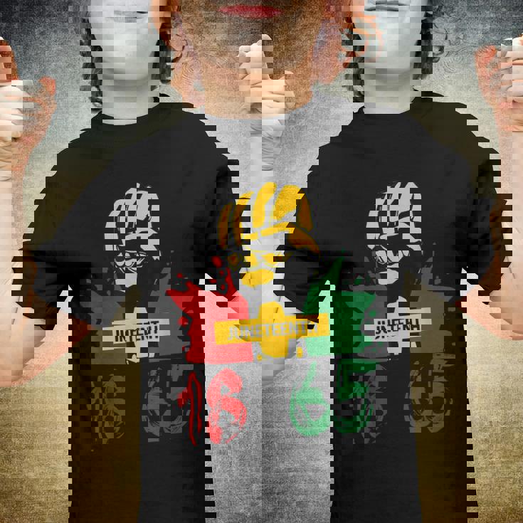 Junenth 18 65 African American Power Youth T-shirt