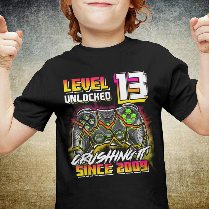 Level 13 Unlocked Crushing It 2009 Video Game 13Th Birthday Youth T-shirt