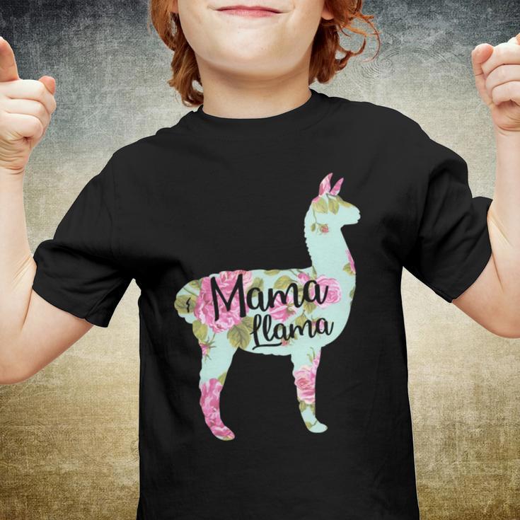 Mama Llama Floral Youth T-shirt