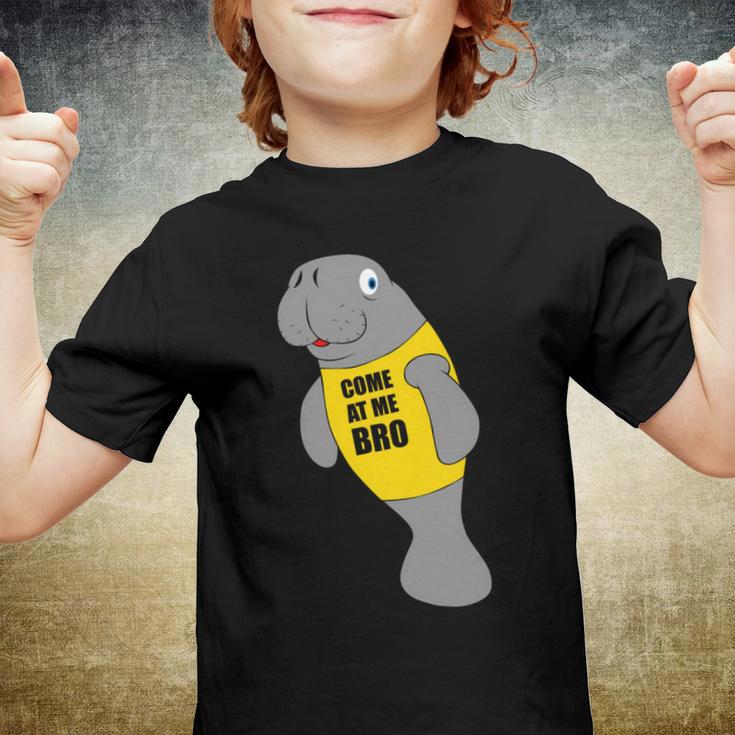 Manatee Novelty Come At Me Bro Youth T-shirt