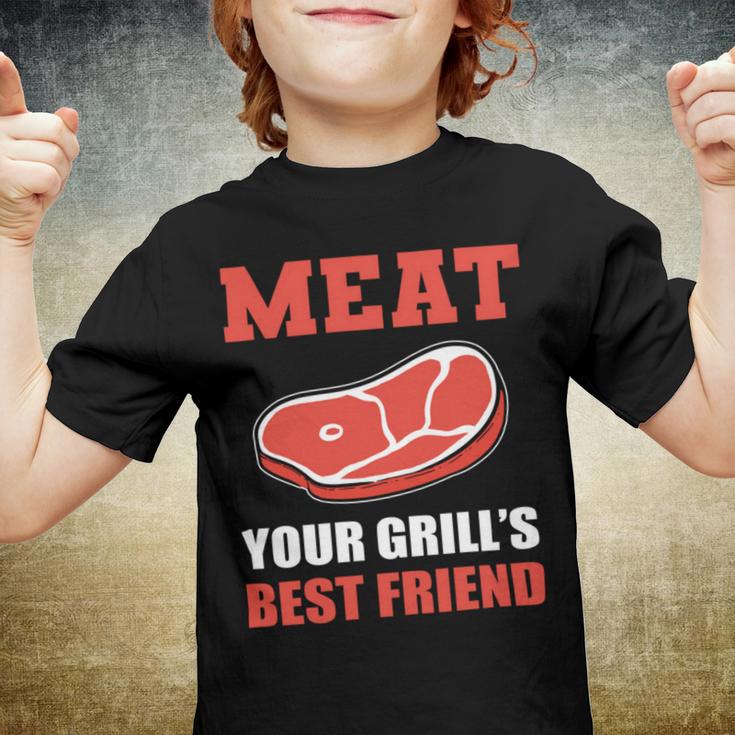 Meat Your Grill’S Best Friend Butcher Chef Cook Bbq Youth T-shirt