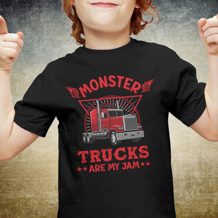 Monster Trucks Are My Jam Youth T-shirt