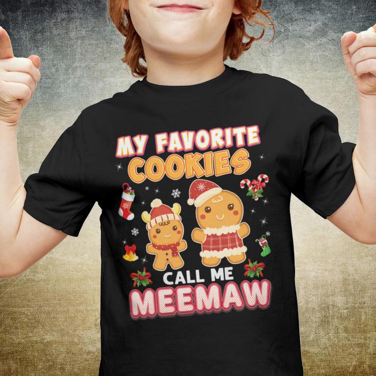 My Favorite Cookies Call Me Meemaw 882 Shirt Youth T-shirt