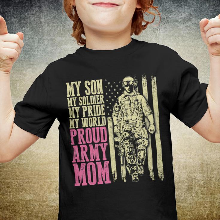 My Son My Soldier Hero Proud Army Mom 699 Shirt Youth T-shirt