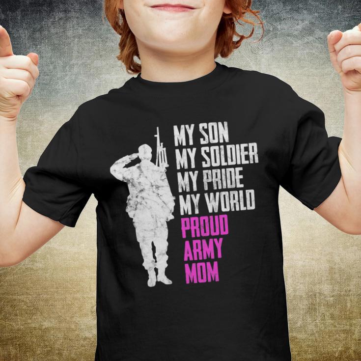 My Son My Soldier Proud Army Mom 692 Shirt Youth T-shirt