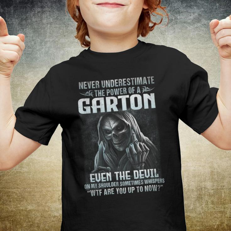 Never Underestimate The Power Of An Garton Even The Devil V3 Youth T-shirt