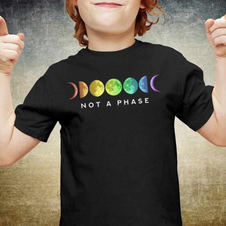 Not A Phase Moon Lgbt Gay Pride Youth T-shirt