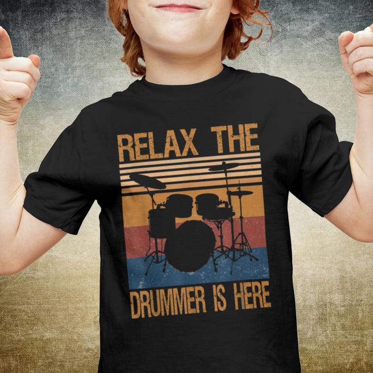 Relax The Drummer Here Youth T-shirt