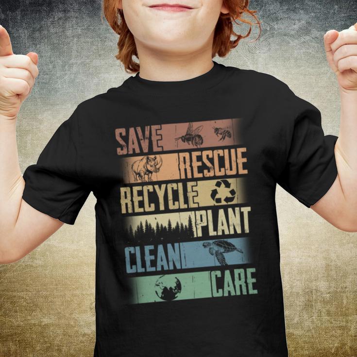 Save Rescue Recycled Plant Clean Care V3 Youth T-shirt