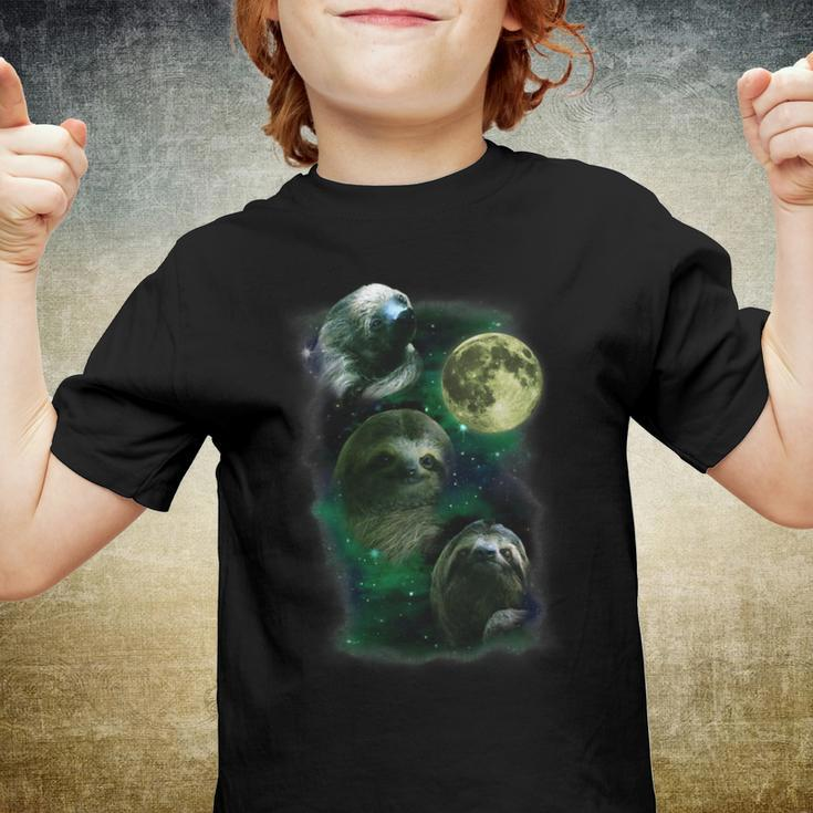 Sloth Moon Funny Parody Nap Sloth Lazy 850 Shirt Youth T-shirt