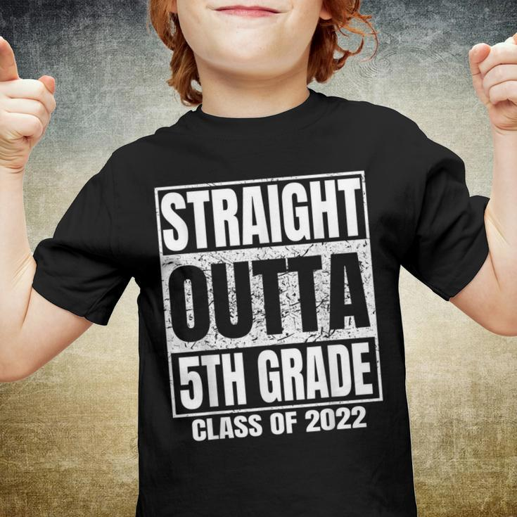 Straight Outta 5Th Grade Graduation 2022 Class Fifth Grade Youth T-shirt