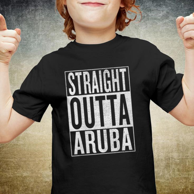 Straight Outta Aruba Great Travel & Gift Idea Youth T-shirt
