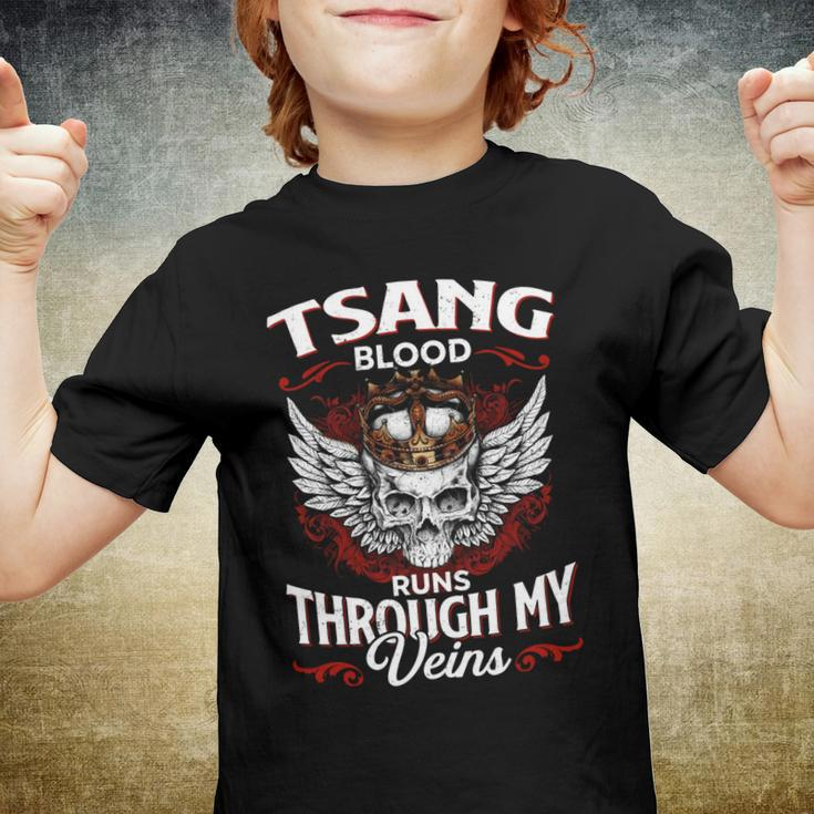 Tsang Blood Runs Through My Veins Name Youth T-shirt
