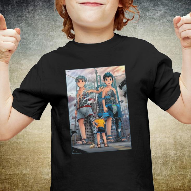 Two Robot Boys Anime Boy Youth T-shirt