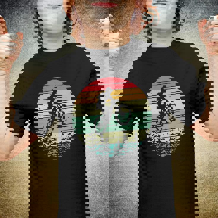 Vintage Mountain Bike Retro Downhill Biking Youth T-shirt