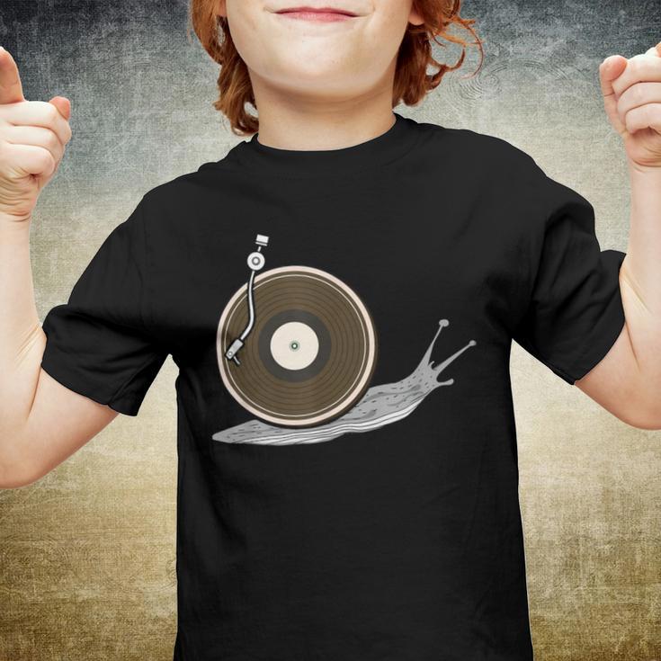 Vinyl Snail Vinyl Records Dj Vinyl Slug Lp Collector 155 Trending Shirt Youth T-shirt