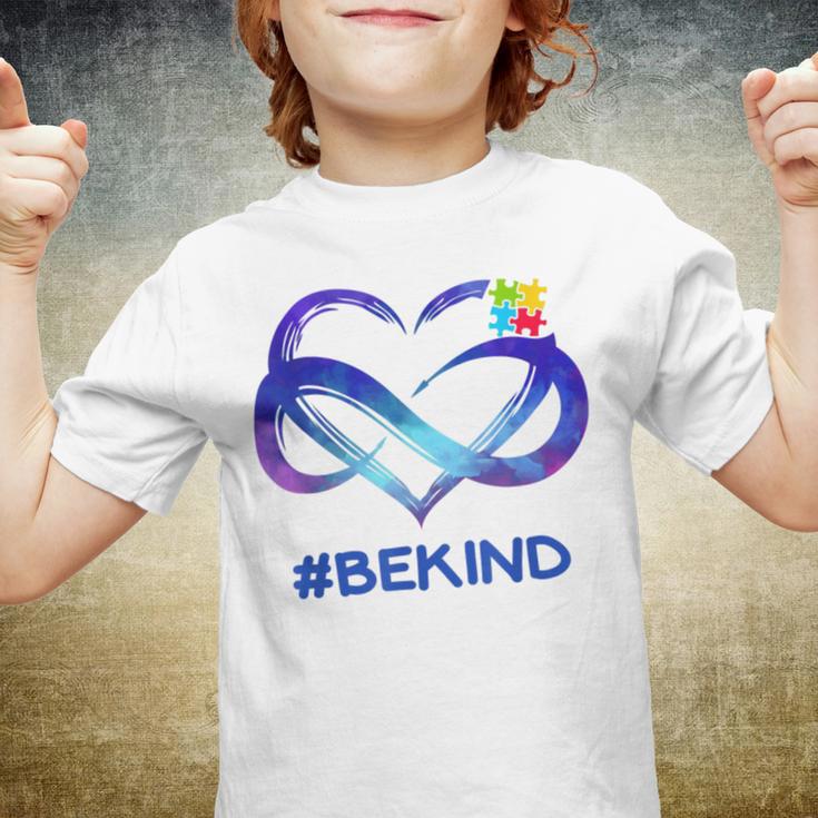 Be Kind Autism Awareness Heart Autism Awareness Month Youth T-shirt