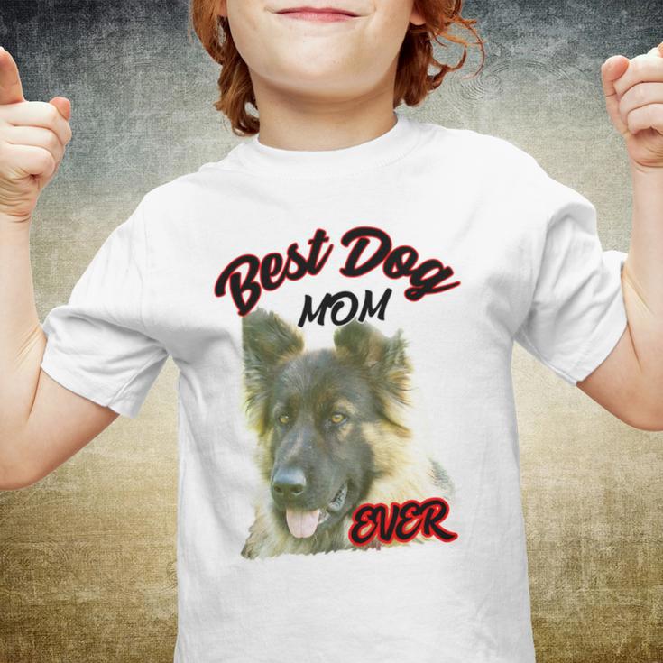 Best Dog Mom Ever German Shepherd Youth T-shirt