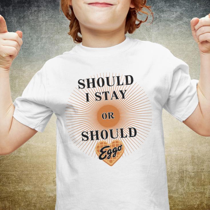 Best Seller Should I Stay Or Should Eggo Merchandise Youth T-shirt