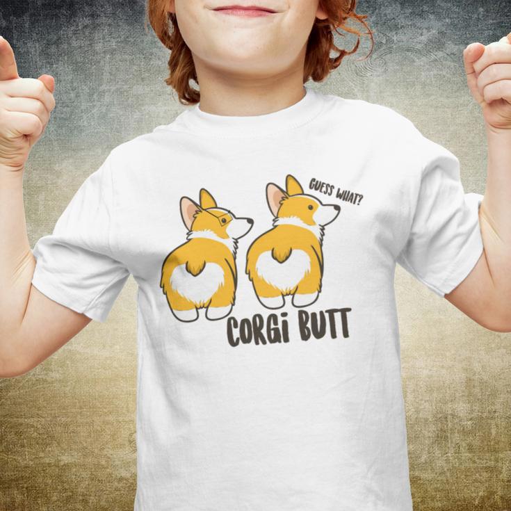 Corgi Set Sticker Design Funny Corgi Set Stickers Youth T-shirt