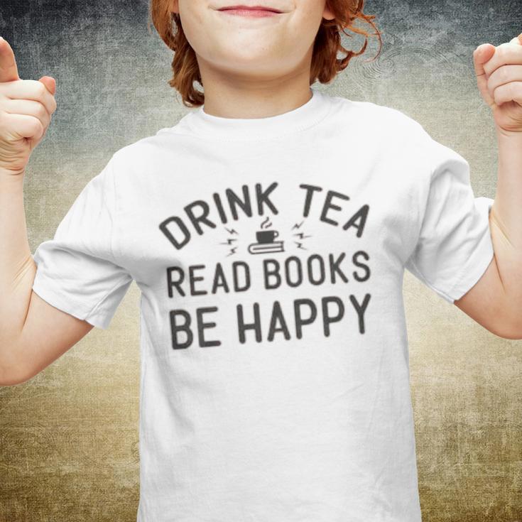 Drink Tea Read Books Youth T-shirt