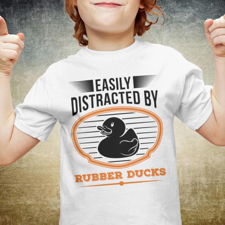 Easily Distracted By Rubber Ducks Duck Youth T-shirt