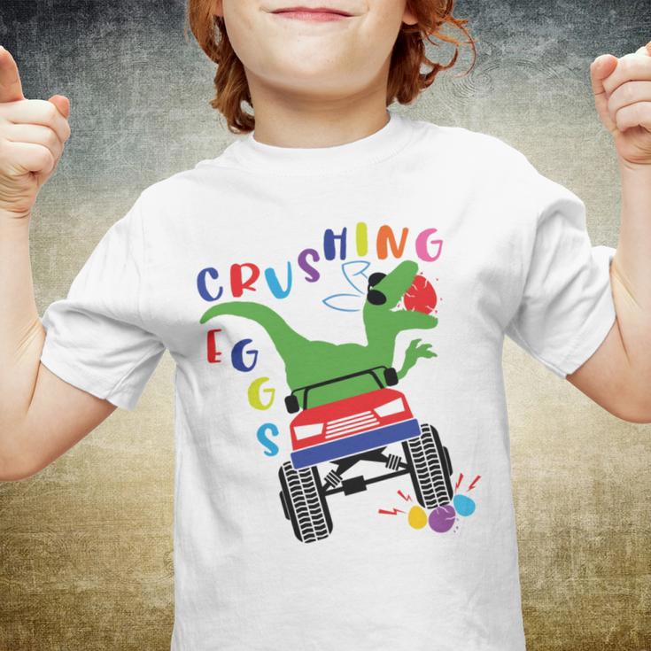 Easter Dinosaur Happy Eastrawr Easter Saurus Rex Youth T-shirt