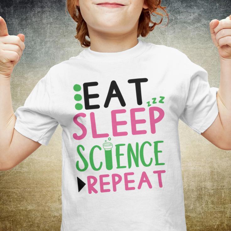 Eat Sleep Science Repeat Youth T-shirt