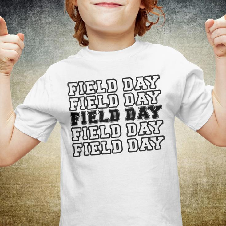 Field Day 2022 Last Day Of School Teacher Kids Yellow Youth T-shirt