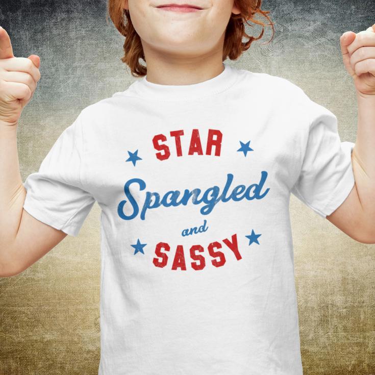 Fourth Of July Star Spangled Sassy Cute 741 Shirt Youth T-shirt