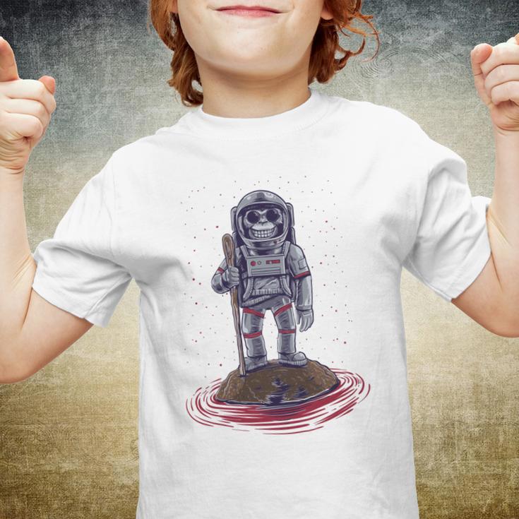 Funny Astronaut Monkey V3 Youth T-shirt