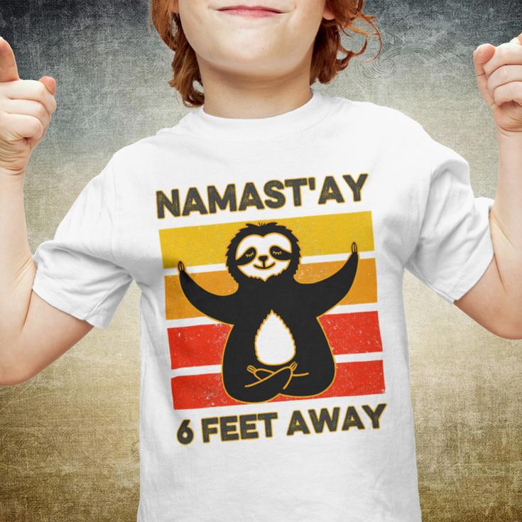 Funny Cute Sloth Yoga Namastay Social 863 Shirt Youth T-shirt