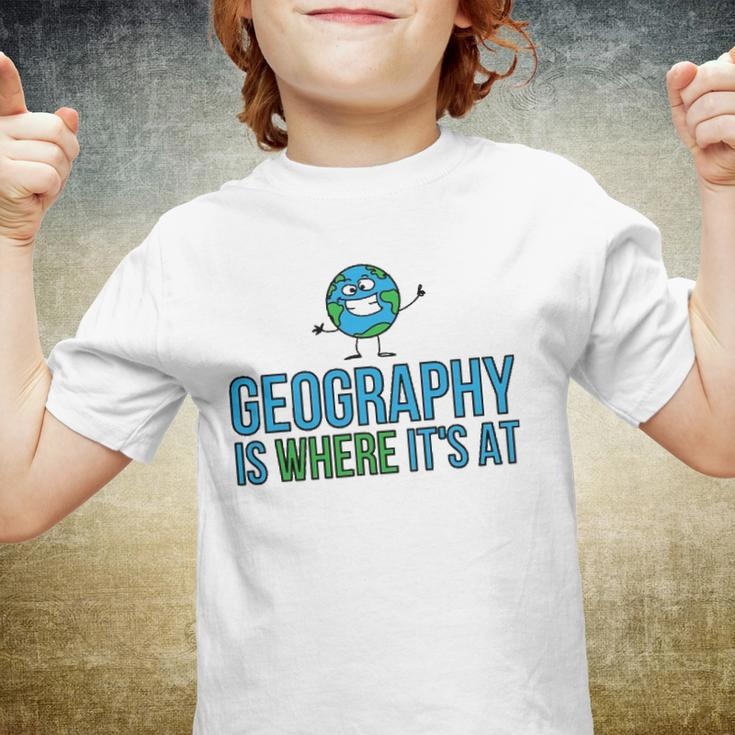 Funny Earth School - Geography Is Where Its At Youth T-shirt