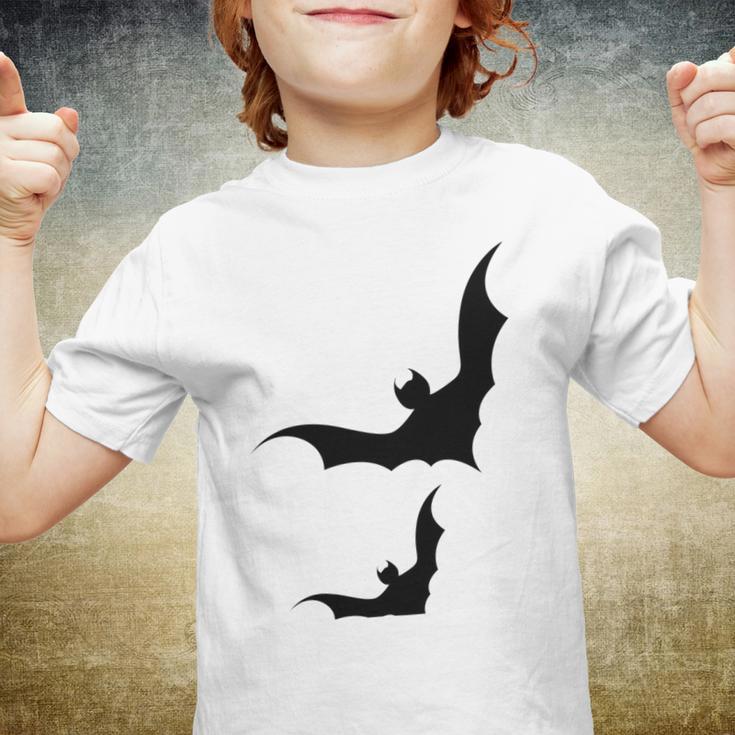 Halloween Two Bats Pattern Youth T-shirt