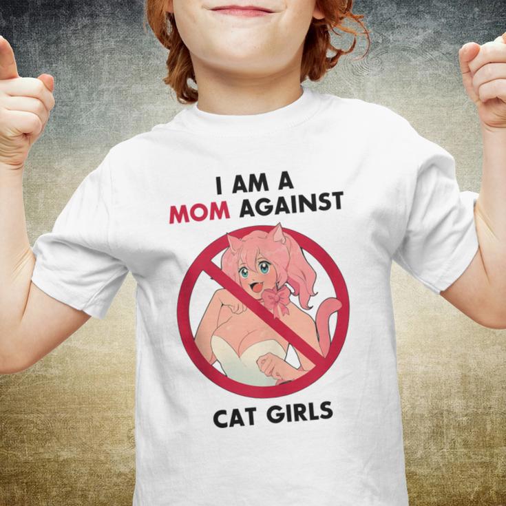 I Am A Mom Against Cat Girls V2 Youth T-shirt