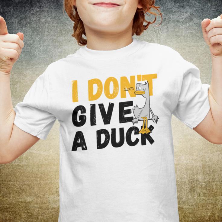 I Dont Give A Duck Youth T-shirt