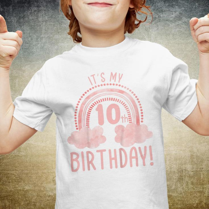 Kids Its My 10Th Birthday 10 Years Old Tenth Birthday Youth T-shirt