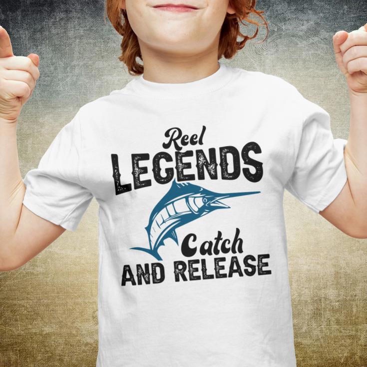 Loving Fish Reel Legends Catch And Release Youth T-shirt