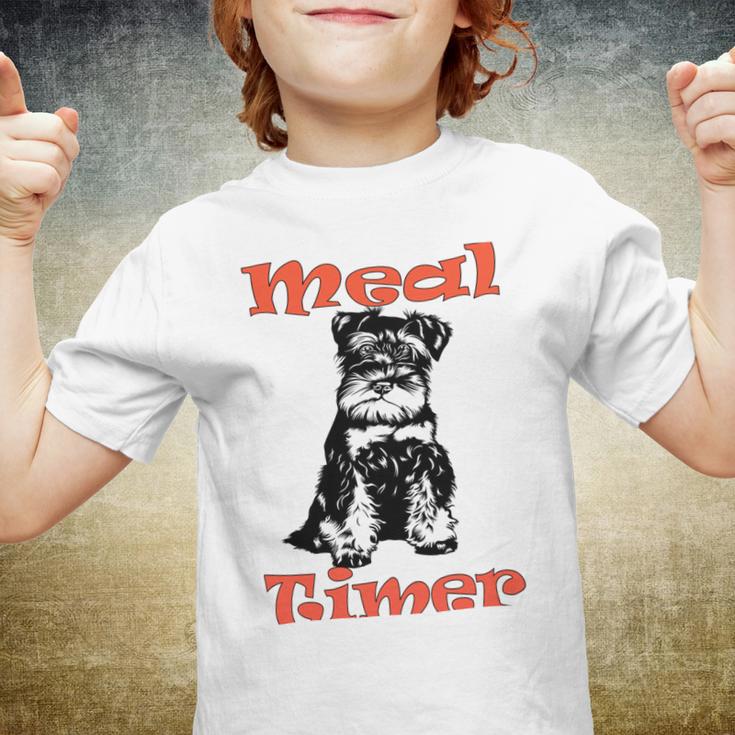 Miniature Schnauzer At Home Meal Timer Multi Tasking Dog Youth T-shirt