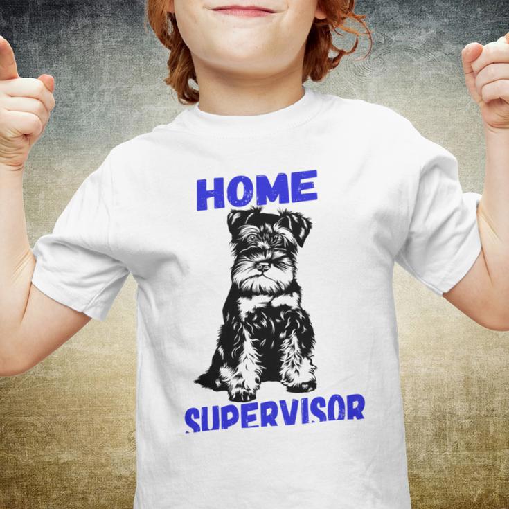 Miniature Schnauzer Home Supervisor Child Wrangler Multi Tasking Dog Youth T-shirt