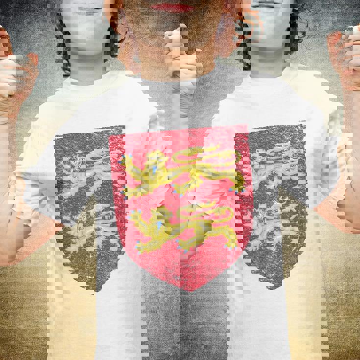 Normandy Coat Of Arms Flag France Norman Two Leopards Youth T-shirt Normandy Coat Of Arms Flag France Norman Two Leopards Youth T-shirt